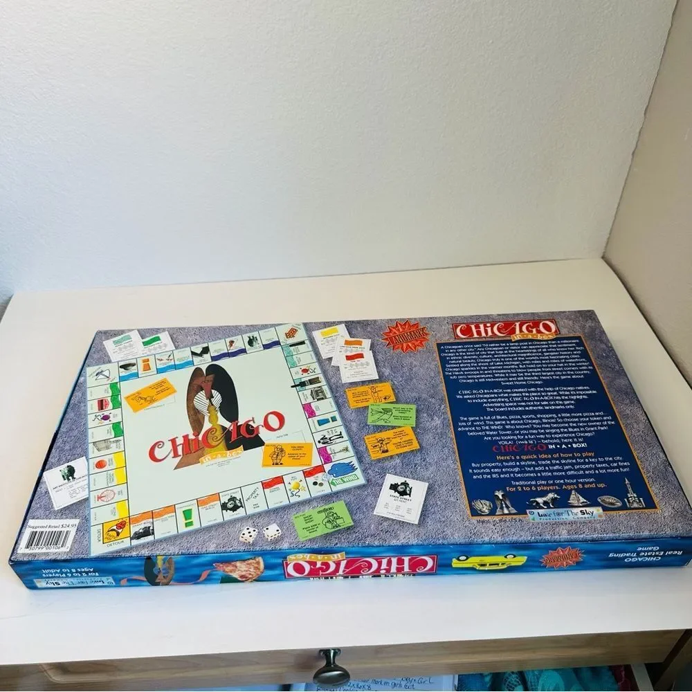 Chicago In A Box Board Game Late For The‎ Sky Real Estate Trading Game